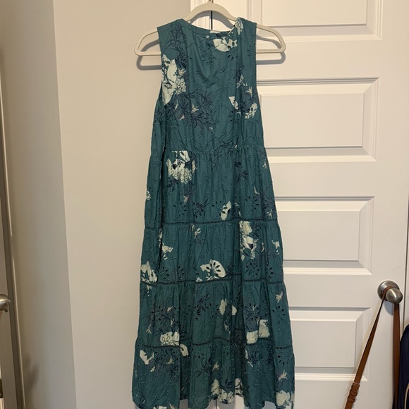 Wonderly Floral Eyelet Maxi Dress | Size L - Picture 3 of 3